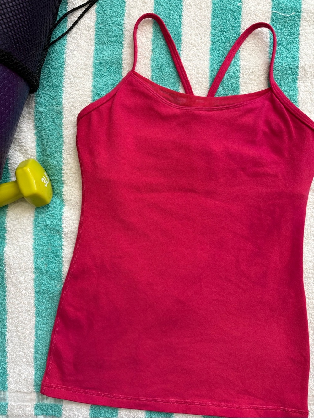 lululemon athletica Hot Pink Slim Spaghetti Strap Tank